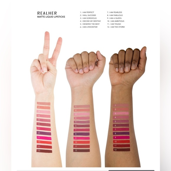 REAL  HER MATTE LIQUID LIPSTICK. I AM TOUGH. NEW - Picture 3 of 4